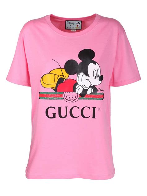 pink gucci disney t shirt|mickey mouse wearing gucci.